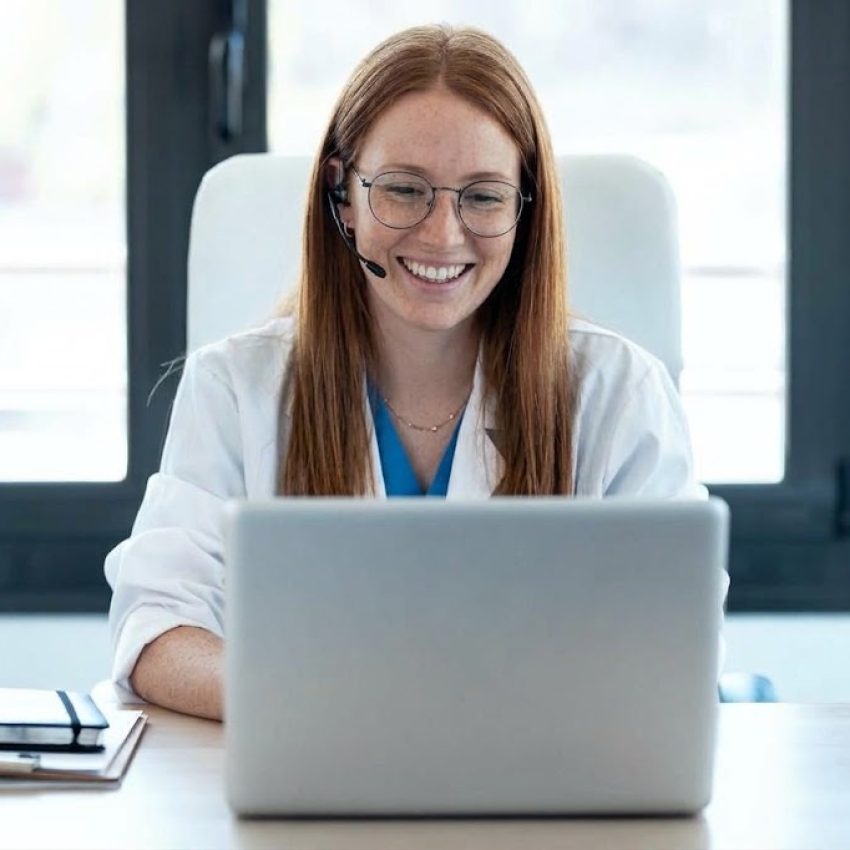 female doctor smiling